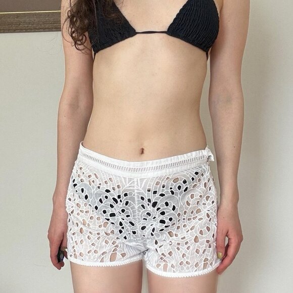 French Connection Eyelet Shorts - Picture 4 of 8